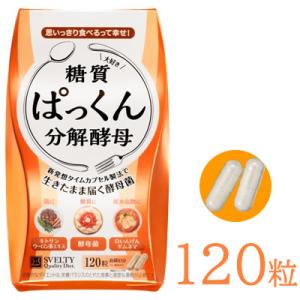 スベルティ　ぱっくん分解酵母 120粒 ぱっくん酵母 ぱっくん 分解酵母 酵素 スベルティ ダイエット 酵母 酵母菌 糖質 炭水化物 糖質制限｜hitte