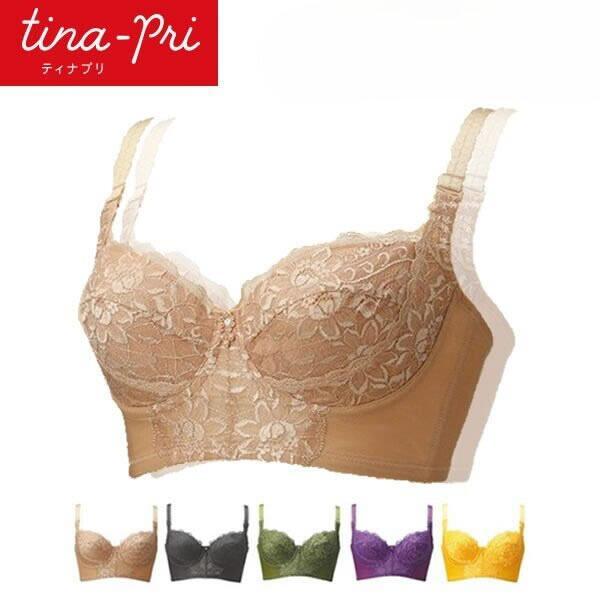 ティナプリ コア 3/4カップ ブラジャー 補正下着 補整下着 補整ブラ バストアップ ワイヤー入り...