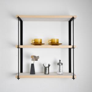 インダストリアルメタル [ウォールシェルフ スクエア] おしゃれ