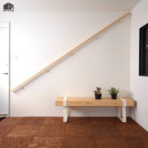 ウッド手摺り 100cm 階段手すり 壁手すり 木とアイアン ウッド手摺り 100cm 階段手すり 壁手すり 木とアイアン ウッド手摺り