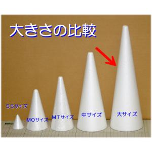 円すい型 発泡スチロール 大 高さ300mm ...の詳細画像2