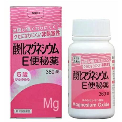 【第3類医薬品】健栄製薬 酸化マグネシウムE便秘薬(360錠) お腹が痛くなりにくく クセになりにく...