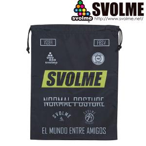 SVOLME スボルメ FBロゴシューズ袋 1223-02029-BLK サッカー フットサル｜hiyamasp