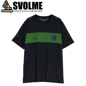 SVOLME スボルメ 切替TRトップ24SDG プラシャツ 1241-26500-BLK サッカー フットサル｜hiyamasp