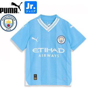 PUMA プーマ MCFC マンチェスターシティ 2023-24 ジュニア ホーム 半袖レプリカユニフォーム 770441-01 プーマジャパン国内正規ライセンス商品｜hiyamasp