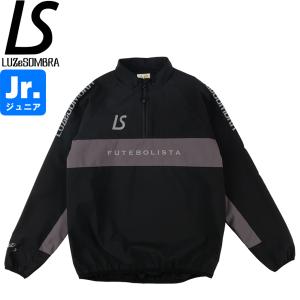 LUZeSOMBRA ルースイソンブラ ジュニア ストレッチタフタメッシュハーフジップトップ L2232113-BLK サッカー フットサル｜hiyamasp