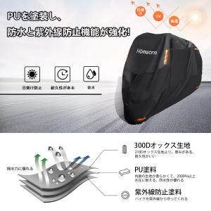 【1年保証】バイクカバー Homwarm バイ...の詳細画像3