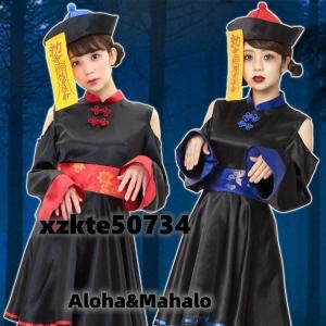ハロウィン コスプレ キョンシー チャイナ服 コスチューム 大人 ガールズキョンシー 衣装 レディース 妖怪 お化け ゾンビ 悪魔