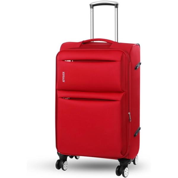 キャリーケース 布製 軽量 スーツケース 拡張機能付き キャリーバッグ 大型 布 旅行ケース 機内持...