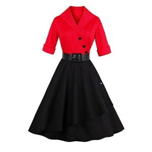 レトロ ワンピース 50年代の商品一覧 通販 Yahoo ショッピング