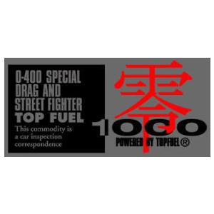 代引不可 ZERO-1000 零1000ステッカー Mサイズ ブラック/レッド【702-A003】