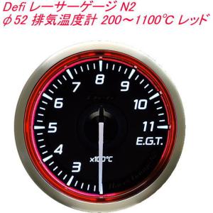 Defi Racer Gauge デフィ レーサーゲージ N2 52Φ （レッド） 圧力計