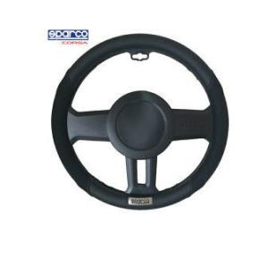 沖縄・離島不可 スパルコ CORSA ステアリングカバー Mサイズ スエード 【SPC1112BK-...