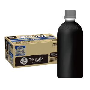 ●ストアポイントP15％付与● コーヒー ペットボトル 箱買い ブラック 無糖　ジョージア ザ THE ブラック ラベルレス 500mlPET×24本