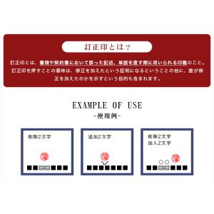 訂正印 チタン 丸型 目印付きチタン 訂正印 ...の詳細画像4