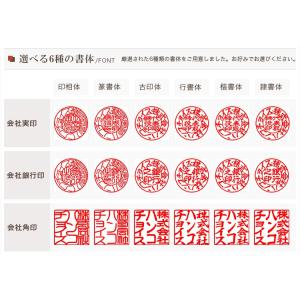 チタン 法人印鑑 3本セット 会社印 法人印 ...の詳細画像5