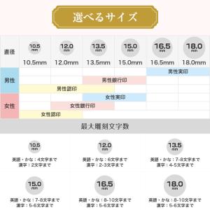 ローズゴールド チタン 印鑑 かわいい 実印 ...の詳細画像4