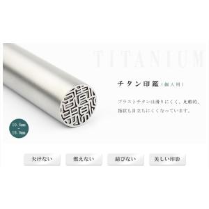 チタン個人印+6mm訂正印 2本セット 印鑑 ...の詳細画像1
