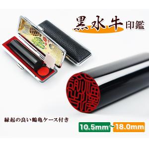 お得セット 印鑑 作成 判子 実印 女性 黒水...の詳細画像1
