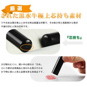 お得セット 印鑑 作成 判子 実印 女性 黒水...の詳細画像3