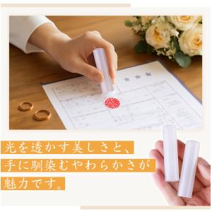 宝石印鑑 水晶印鑑 白瑪瑙 女性 印鑑・はんこ...の詳細画像3