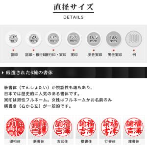 チタン印鑑 認印 銀行印 ケースなし 999円...の詳細画像3