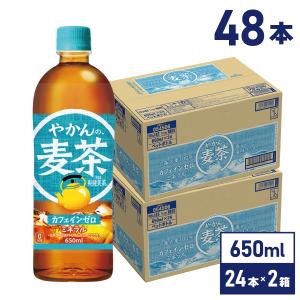 お茶 ペットボトル 麦茶 ノンカフェイン ソフトドリンク やかんの麦茶 650mlPET×48本 送料無料 沖縄除く 爆買