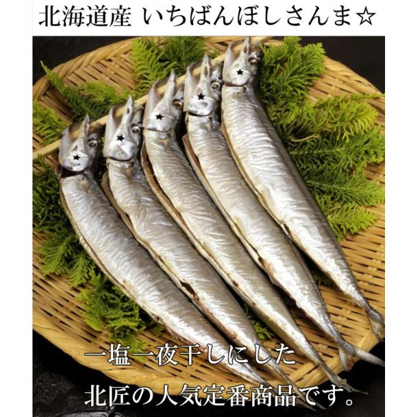釧路北匠 北海道産 海鮮 さんまのいちばんぼし6尾 約600g のし可能 お土産 爆買