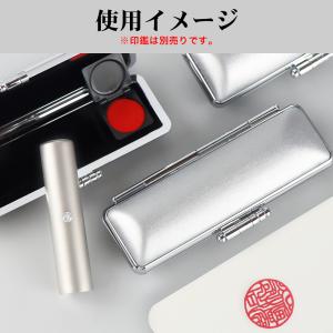 ステンレス調・訂正印印鑑ケース 2本収納印鑑ケ...の詳細画像5