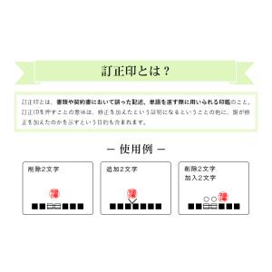 訂正印 6mm/ 6x5mm送料無料 印鑑 は...の詳細画像3