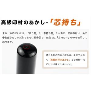 印鑑 作成 黒水牛 印鑑セット はんこ ハンコ...の詳細画像2