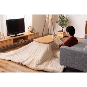 こたつテーブル 2WAY W80×D50×H ...の詳細画像5