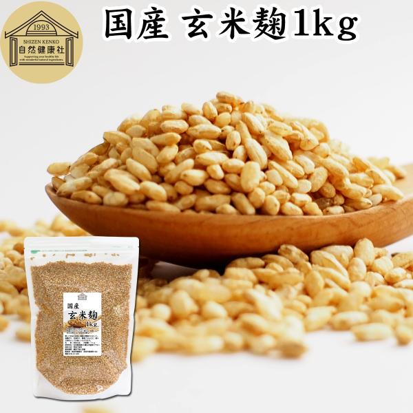 玄米麹 乾燥 1kg 米糀 米こうじ 国産 玄米 100％ 無添加 業務用