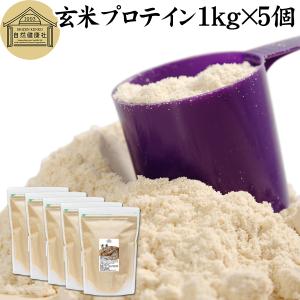 玄米プロテイン 1kg×5個 ブラウンライス プロテイン ライス 無添加 爆買｜hl-labo