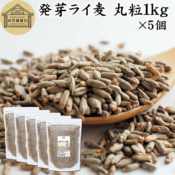 発芽ライ麦 丸粒 1kg×5個 全粒 モルト ライ麦パン 自家製パン 製パン 材料 ドイツ産
