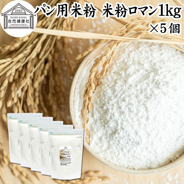 パン用米粉 1kg×5個 米粉 パン用 新潟県産 100% 米粉ロマン おすすめ