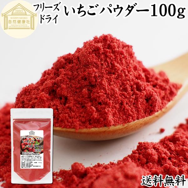 いちごパウダー 100g ストロベリー パウダー 無添加 送料無料 粉末