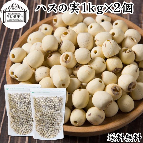 ハスの実 1kg×2個 蓮の実 はすの実 ドライ 無添加 餡に 送料無料