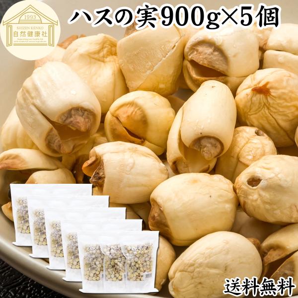 ハスの実 900g×5個 蓮の実 はすの実 ドライ 無添加 餡に 送料無料