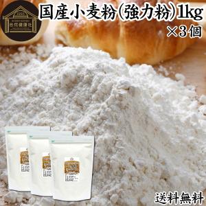 ゆめちから 強力粉 1kg×3個 小麦粉 国産 パン用 業務用 北海道産