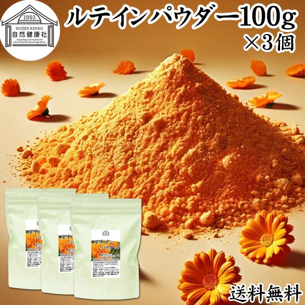 ルテイン パウダー 100g×3個 粉末 ルテイン サプリ サプリメント