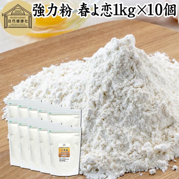 春よ恋 強力粉 1kg×10個 小麦粉 国産 業務用 パン用 北海道産