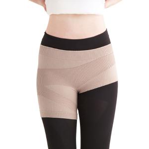 無縫製 国産股関節サポーター 股関節 サポーター 薄手 テーピングライン 左右兼用 男女兼用 腰 脚 太もも サポート 無縫製 フィット 動きやすい 日本製