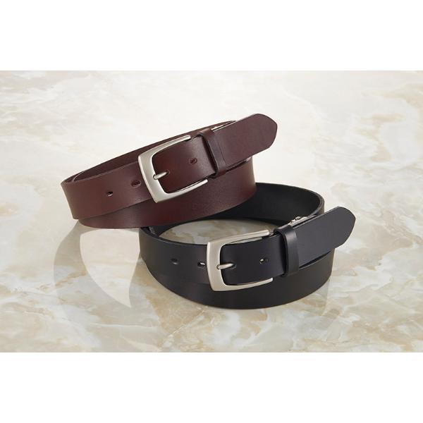 栃木レザー 肉厚一枚革ベルト ベーシック ベルト メンズ 男性用 紳士用 メンズベルト 牛革 レザー...