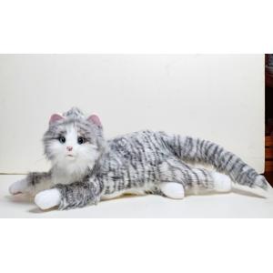 しっぽふりふり あまえんぼうねこちゃん アイスグレー ぬいぐるみ 電子ペット 猫 猫型ペットロボット...