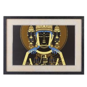 仏像アート「ジグレー版画／HAKUジグレ」大日如来(版画アート 仏像