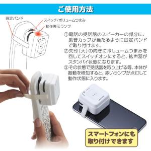 自動でオン・オフ 受話器の拡声器 電話 声 音...の詳細画像3