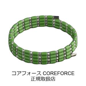 コアフォースループ ライムグリーン K14WG 70cm コアフォース 正規販売店 1年保証 ゴルフ 野球 ランニング スポーツ 高級 ネックレス スポーツアクセサリー
