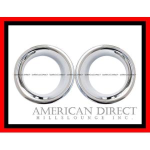 定番/クローム】ハマーH3 フォグランプ リム リング ベゼル カバー