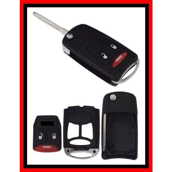 【キーレス/3ボタン】05-07y 300 300C リモコン ジャックナイフ キー リモコン ケー...